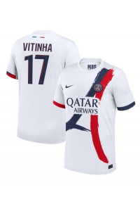 Paris Saint-Germain Vitinha #17 Fotballdrakt Borte Klær 2024-25 Korte ermer